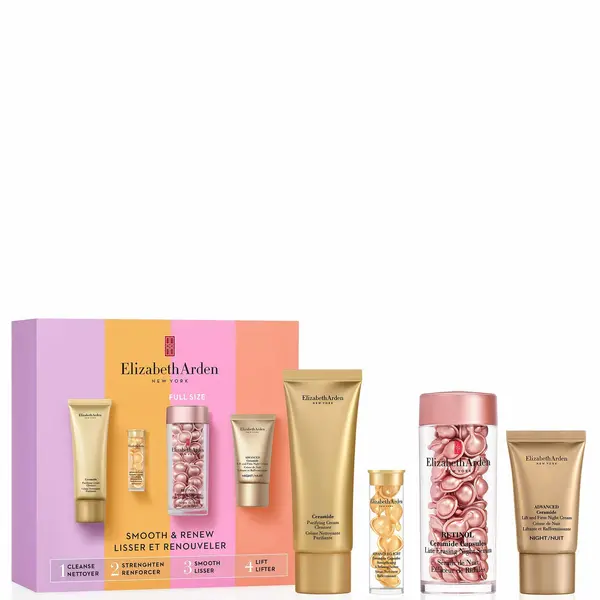 Image of Elizabeth Arden SMOOTH & RENEW Retinol Ceramide Capsules 4 Piece Gift Set