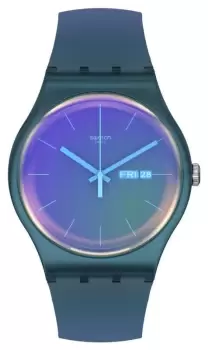Image of Swatch SO29N707 Fade To Pink Solar Spectrum Dial Pink Watch