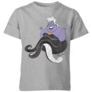 Image of Disney The Little Mermaid Ursula Classic Kids T-Shirt - Grey - 5-6 Years