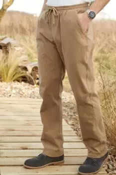 Image of Stretch Twill Pull-On Trousers 27" (68.5cm) inside leg