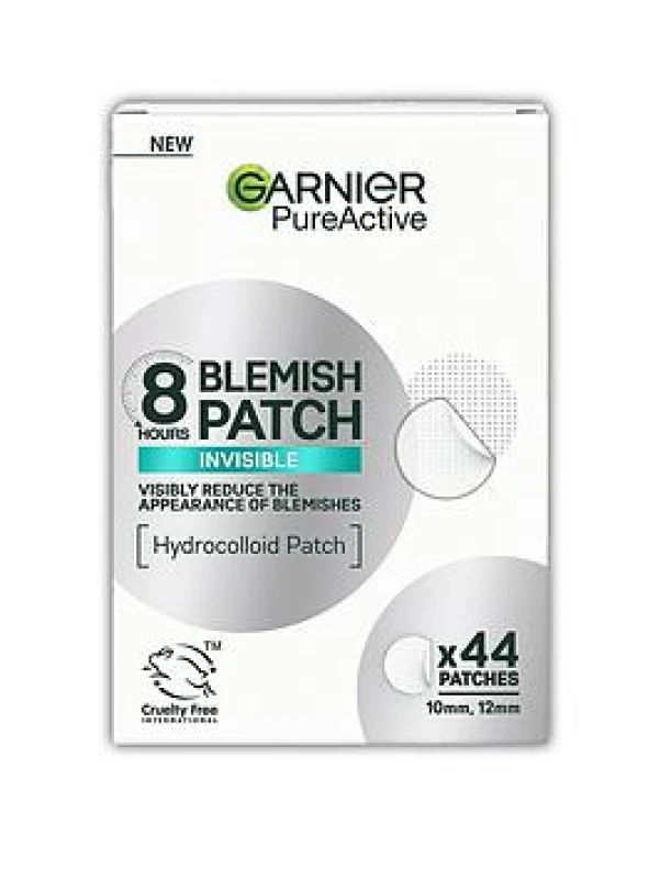 Image of Garnier Pure Active 8hr Invisible Hydrocolloid Blemish Patch Cruelty Free & Vegan - 44 patches