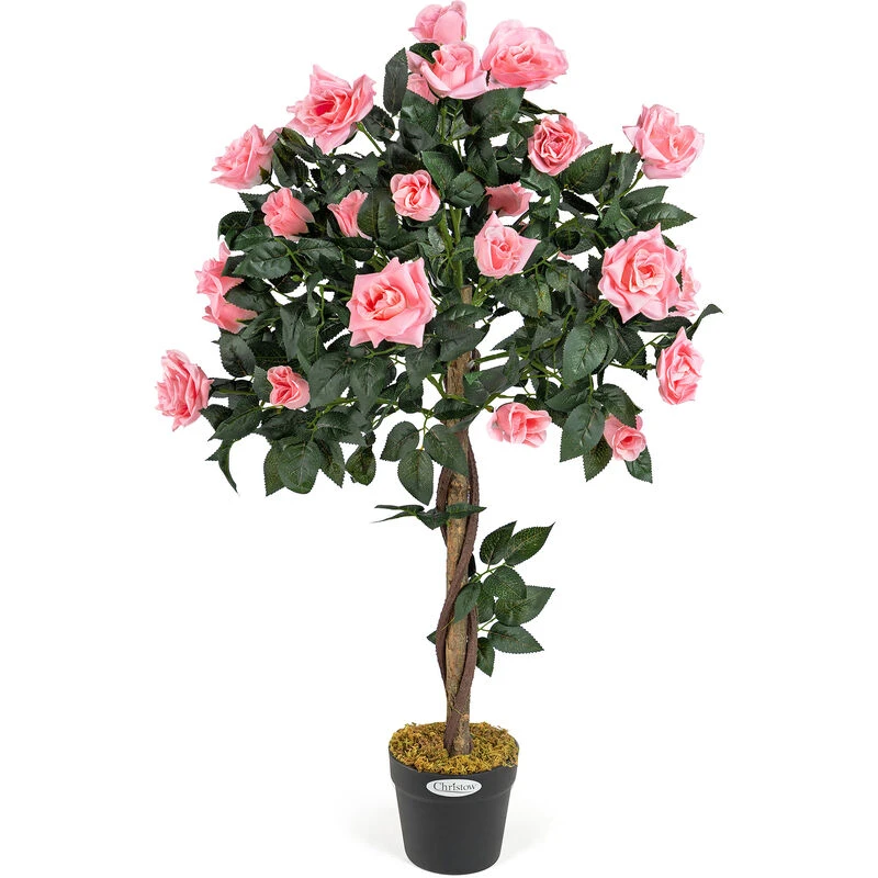 Image of CHRISTOW Artificial Rose - Pink (3ft) 5031470242114