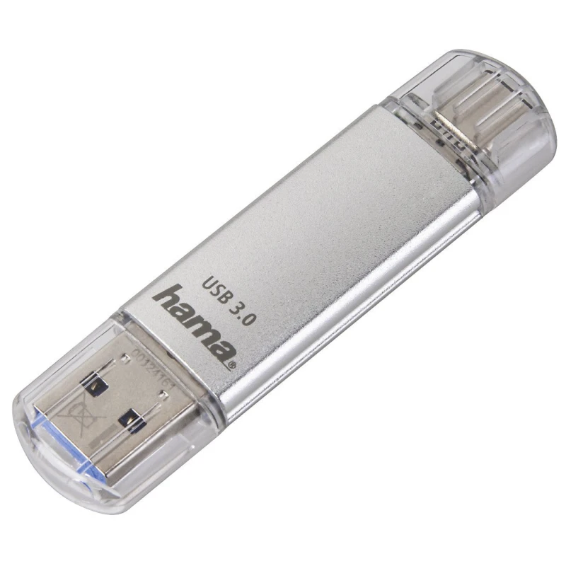 Image of Hama Hama C-Laeta USB flash drive 16GB USB Type-A / USB Type-C 3.2 Gen 1 (3.1 Gen 1) Silver 00124161