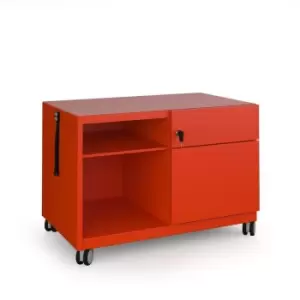 Image of Bisley Bisley steel caddy right hand storage unit 800mm - red