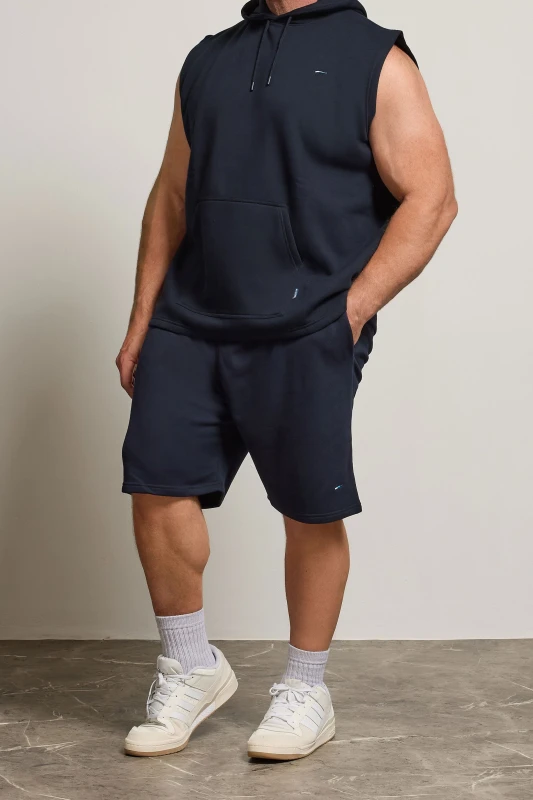 Image of BadRhino BadRhino Men Jogger Shorts in Dark Navy Size: 2X-large Dark Navy XXL Male 5057147765205