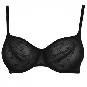 Image of DKNY Mono Mesh Bra - Black