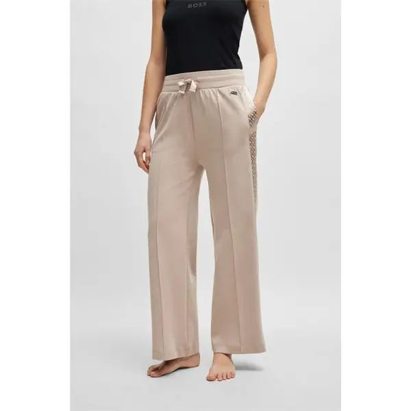 Image of Boss Boss Arya Pants 10259976 01 Pyjama Trousers 8(S) Beige 43079104350