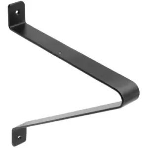 Image of Shelf Support Wall Mounted Brackets 25x22cm Black Colour - Pack of 2