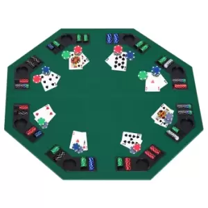 Image of HOMCOM 1.2m/48Inch Foldable Poker Table W/ Carrying Bag