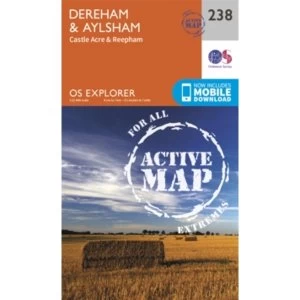 Image of East Dereham and Aylsham by Ordnance Survey (Sheet map, folded, 2015)