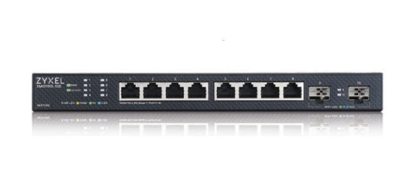 Image of Zyxel XMG1915-10E 8-Port Gigabit Ethernet PoE L2 Rack Mountable Managed Switch XMG1915-10E-EU0101F