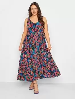 Image of Yours Floral Pleated Dress