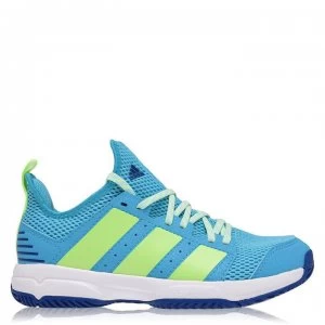 Image of adidas Stabil Junior Indoor Sports Shoes - Cyan Blue