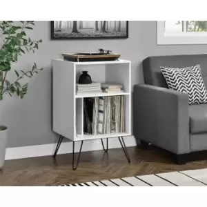 Image of Concord Turntable Stand Cabinet Unit With Vinyl Storage White