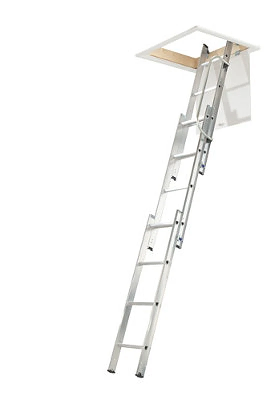Image of Werner Werner 3 Section Loft Ladder with Handrail