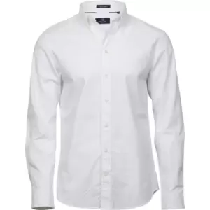 Image of Tee Jays Mens Perfect Long Sleeve Oxford Shirt (L) (White)