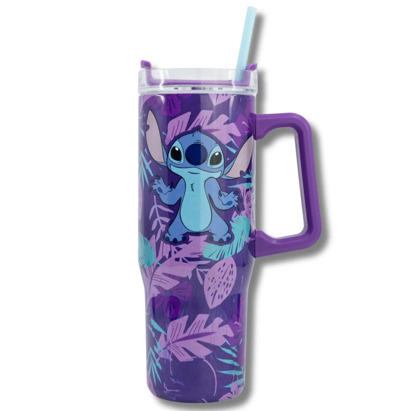 Image of Disney Stitch PURPLE INSULATED STAINLESS STEEL XL RAMBLER MUG 94 Kids Tableware 75893 Purple 70961324000