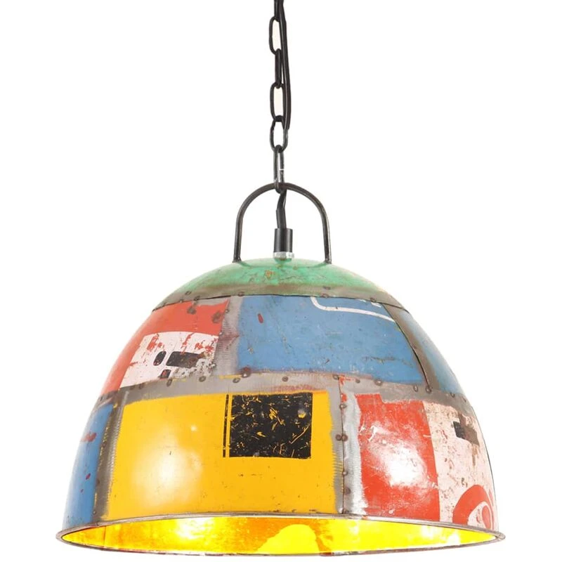 Image of VIDAXL Industrial Vintage Hanging Lamp 25 W Multicolour Round 31cm E27 vidaXL 8720286024348