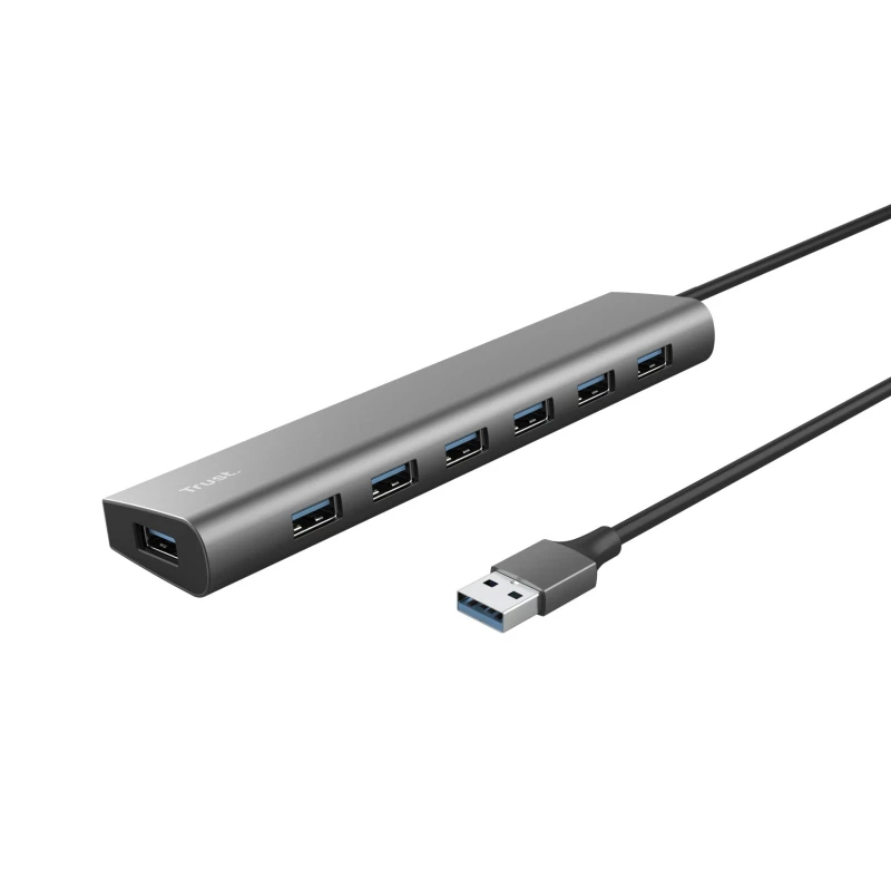 Image of Trust Halyx 7 Port USB 3.2 Gen 1 Hub 8TR24967 EXR8TR24967