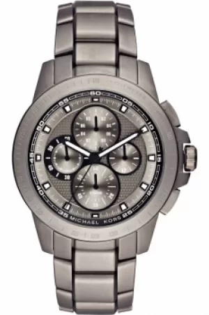 Image of Mens Michael Kors Titanium Titanium Chronograph Watch MK8530