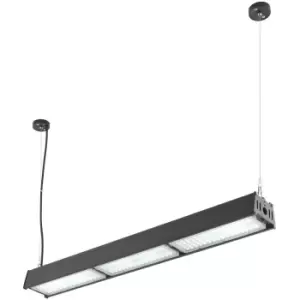Image of Low Bay Warehouse Pendant Light - 150W Daylight White LED - Matt Black