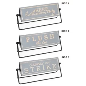 Image of Moving Memo Triple Plaque Bathroom