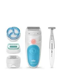 Image of Braun Silk-épil 5, Epilator For Gentle Hair Removal, With 5 Extras, Pouch, Bikini Styler, 5-815, One Colour, Women