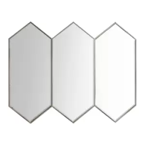Image of 100 x 83cm Hexagon Trio Mirror