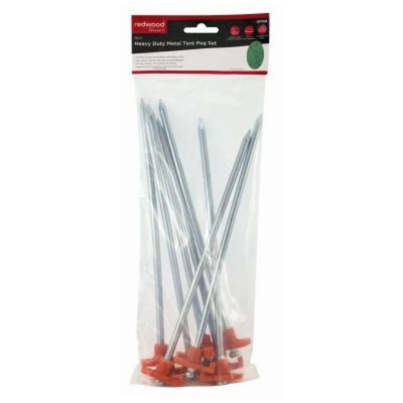Image of Redwood 8Pc Heavy Duty Metal Tent Peg Set