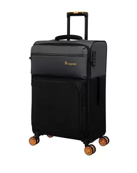 Image of IT Luggage Duo Tone Medium Black Suitcase