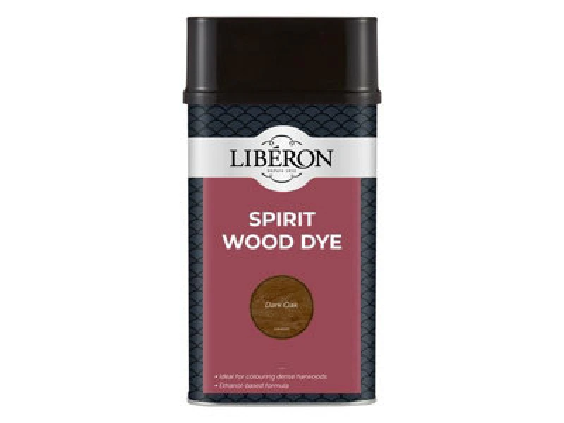 Image of Liberon 126787 Spirit Wood Dye Dark Oak 1 Litre Libsddo1Ln
