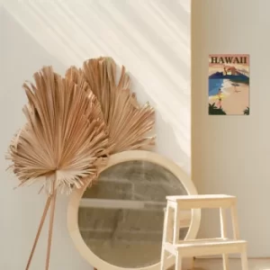 Image of Hawaii 2 Multicolor Decorative Metal Wall Accessory