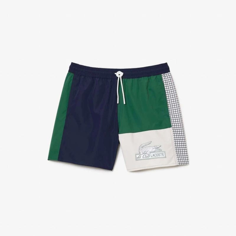 Image of Lacoste Multi Panel Swim Shorts Multi S