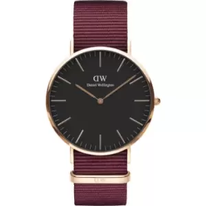 Image of Mens Daniel Wellington Classic 40 Roselyn Watch with Black dial