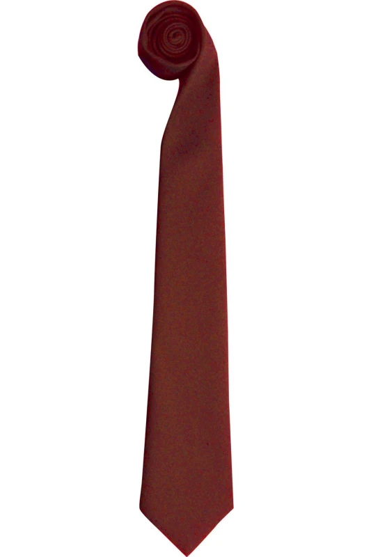 Image of Premier Premier Tie - Men Plain Work Tie Pack of 2 in Burgundy Burgundy One Size Male 5059269186692