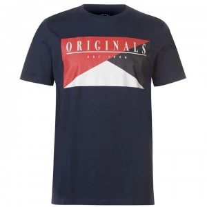 Image of Jack and Jones Original Art Brook T Shirt - Total Eclipse