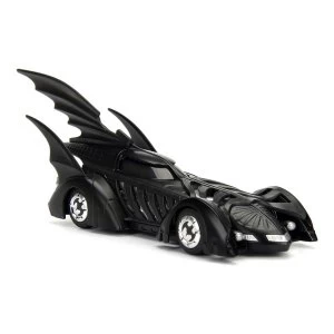 Image of DC Comics - Batman 1995 Forever Movie Batmobile Metals Die-cast Toy Car (Black)