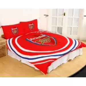 Image of Arsenal FC Pulse Double Duvet Set (Single) (Red)