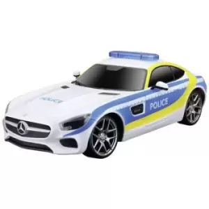 Image of MaistoTech 581527 Mercedes AMG GT Polizei 1:24 RC model car for beginners Electric RWD
