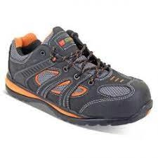 Image of Click Footwear Action Trainer Non metallic Size 10.5 Black Orange Ref