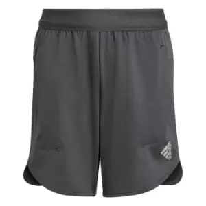 Image of adidas HEAT. RDY Shorts Kids - Grey Six / Impact Yellow