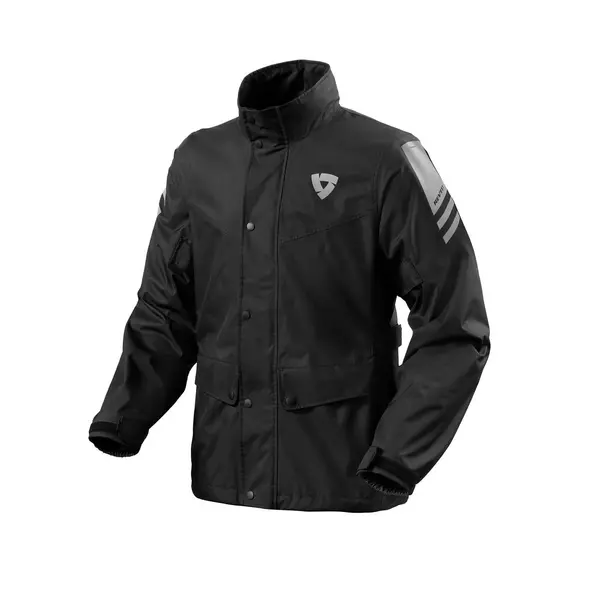 Image of REV'IT! Nitric 4 H2O Rain Jacket Black Size 2XL