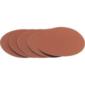 Image of Draper 200mm Diameter Aluminium Oxide Sanding Discs 200mm 80g Pack of 5