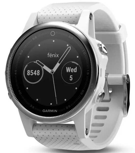 Image of Garmin Watch Fenix 5S White Carrara White Band - LCD GMN-122