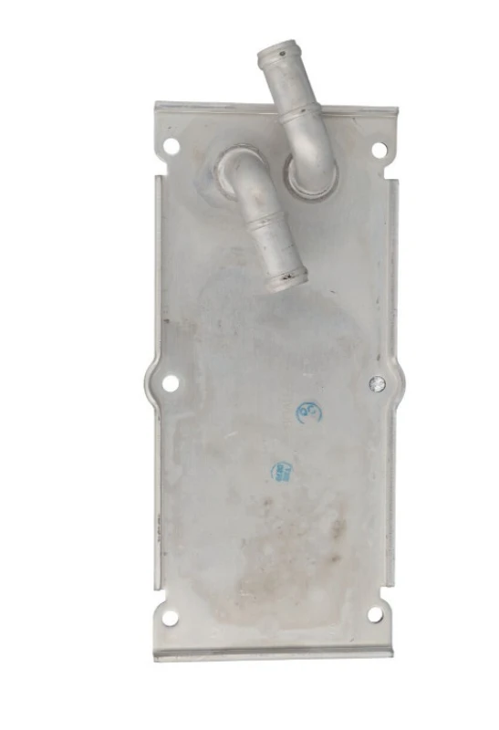 Image of NISSENS 96470 Intercooler without quick coupling, Right connector, angled Intercooler,charger (468)