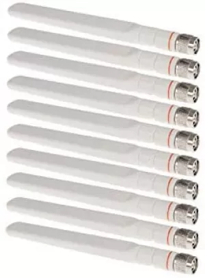 Image of Cisco 2.4 Ghz 2dbi/5 Ghz 4 Dbi Dipole - Ant. White Rp-tnc