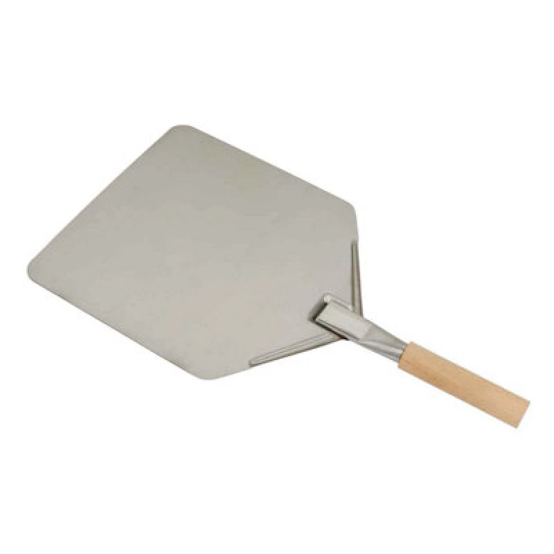 Image of Dellonda Stainless Steel Pizza Oven Peel Paddle, 11 X 15" With 5" Wooden Handle