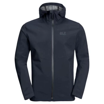 Image of Jack Wolfskin Pack Waterproof Jacket - Blue