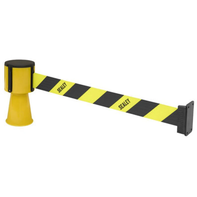 Image of Sealey Cone Topper Retractable Hazard Tape Belt Barrier EV21
