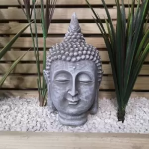 Image of 30cm Buddha Head Garden Patio Sculpture Decoration